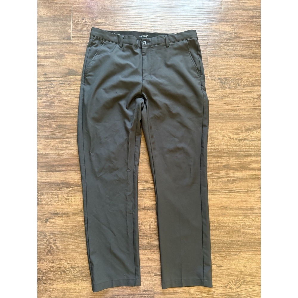 Greg Norman Men's 34x30‎ Performance Black Pants Straight Leg